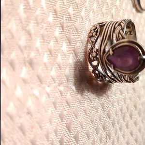 Silver and Amethyst Ring